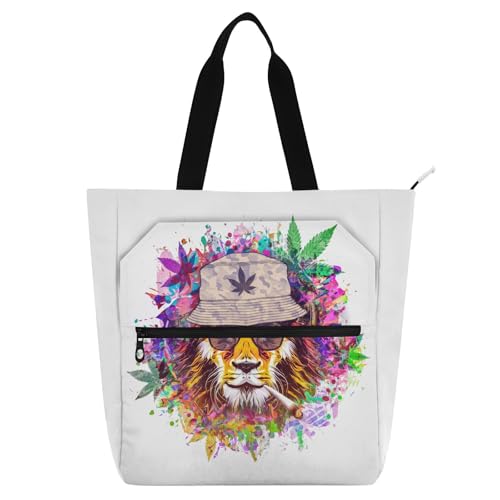 SUKAU] トートバッグ 熊柄 大容量 ショルダーバッグ 軽量 バック 通勤